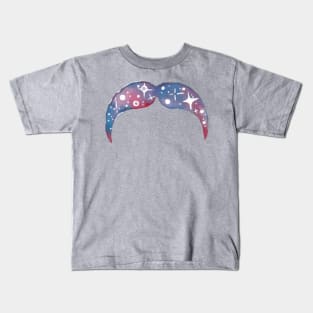 Awesome Space Mustache Kids T-Shirt